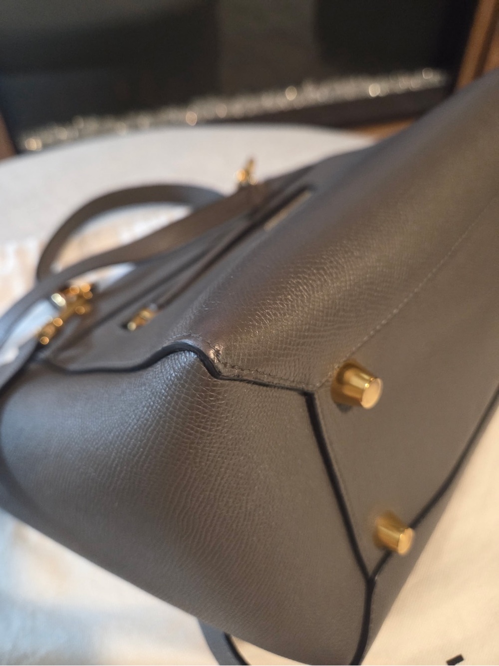Celine leather mini belt bag gray - Picture 5 of 14